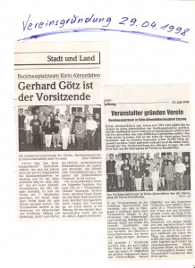 Vereinsgründung 1998 001